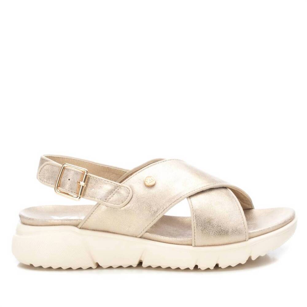 NEW XTI women's flat sandals in gold